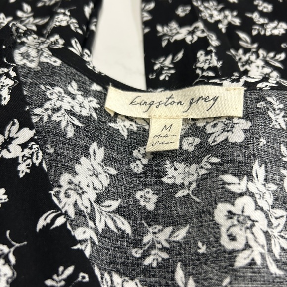 Kingston Grey Black and White Floral Jumpsuit - Picture 7 of 10